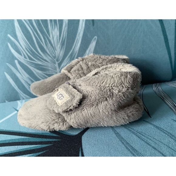 UGG Baby Bixbee GRAY SHEPRA BOOTIE SLIPPERS SHOES 04/05 - Picture 1 of 8